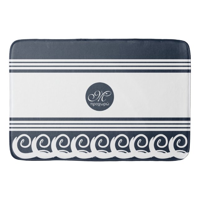 Tapete De Banheiro Modern Meander (Frente)