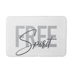 Tapete De Banheiro Modern, simple, cool typography of Free Spirit
