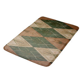 Tapete De Banheiro Modern Southwest Diamond Geometric Bath Mat