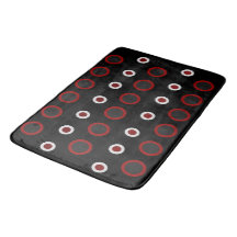 Moderno de meados do século vermelho, preto e cinz