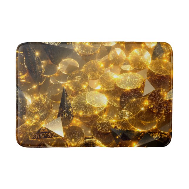 Tapete De Banheiro Moedas de ouro (Frente)