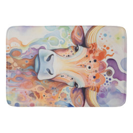 Tapete De Banheiro Molho de Vaca de Aquarela