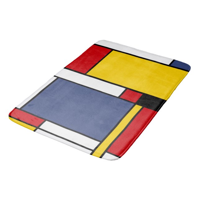 Tapete De Banheiro Mondrian Style Modern Abstrato Art Design (Angulado)