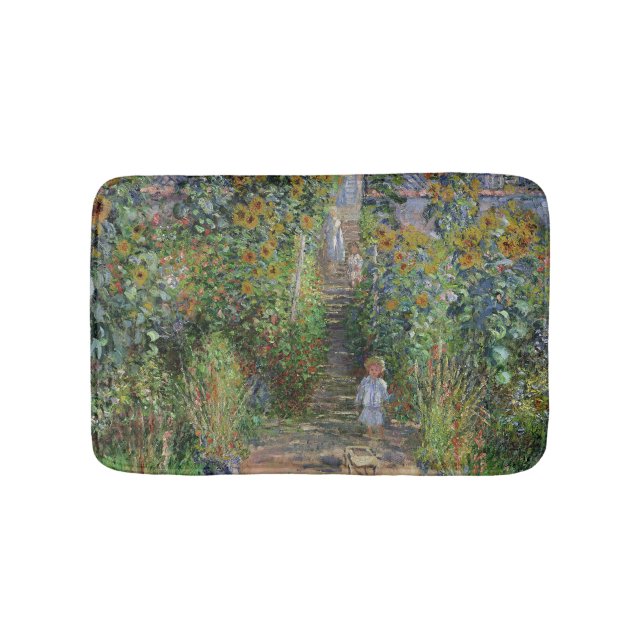 Tapete De Banheiro Monet Garden Vetheuil Impressionim Pintura (frente)