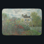 Tapete De Banheiro Monet The Artist Garden French Old Art<br><div class="desc">Bath mat com Claude Monet's The Artist's Garden in Argenteuil,  1873. Antiga pintura francesa famosa com uma casa e flores no estilo impressionista. Licença CCO,  dominio público art.</div>