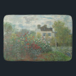 Tapete De Banheiro Monet The Artist Garden French Old Art<br><div class="desc">Bath mat com Claude Monet's The Artist's Garden in Argenteuil,  1873. Antiga pintura francesa famosa com uma casa e flores no estilo impressionista. Licença CCO,  dominio público art.</div>