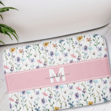 Monograma de Letra com Elegante Fonte de Flor Silv