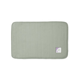 Tapete De Banheiro Monograma de Script Floral Purple Rastreado de Alg