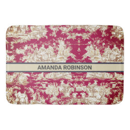 Tapete De Banheiro Monograma do lago vermelho legado de jouy