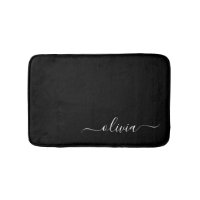 Monograma Elegante Moderno e Branco Negro