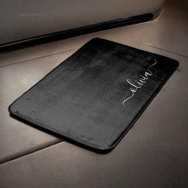 Tapete De Banheiro Monograma Elegante Moderno e Branco Negro