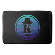 Monograma Inicial De Omã Azul Para Homens