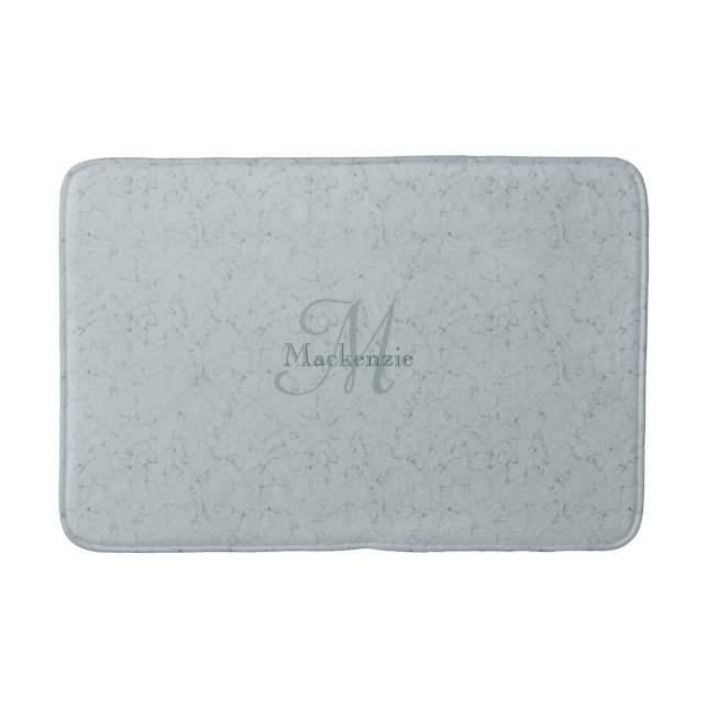 Tapete De Banheiro Monograma Nome personalizado Elegante Marble Dusty (Frente)