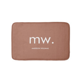 Tapete De Banheiro Monograma Pastel Elegante Moderno Minimalista Esti
