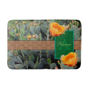 Tapete De Banheiro Monograma Personalizado Laranja Pera-Pera-Pera-Per