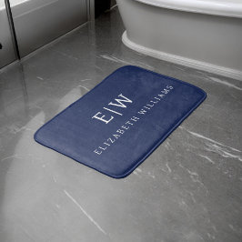 Tapete De Banheiro Monograma Simples Profissional Elegante Minimalist