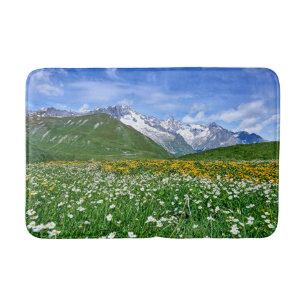 Tapete De Banheiro Montanhas   Primavera do Vale dos Alpes suíços