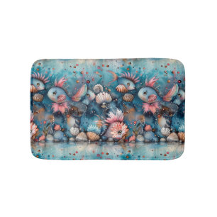 Tapete De Banheiro Moradores de peixes engraçados do mar de soja