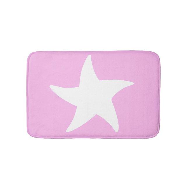 Tapete De Banheiro Morat de Banho de Estrela Rosa (frente)