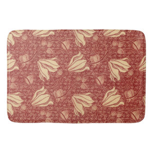 Tapete De Banheiro Morris Inspirou Lily Flower Botânica Têxtil