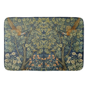 Tapete De Banheiro Morris Vintage Pheasant squirrel & Flor Patterno