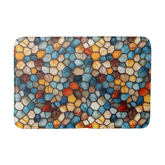 Tapete De Banheiro Mosaico Bath Mat (Frente)