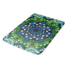 Tapete De Banheiro Mosaico Blue Hippie Boho Mandala