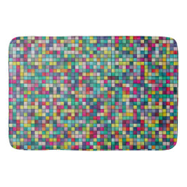 Tapete De Banheiro Mosaico colorido, padrão de quadrados geométricos