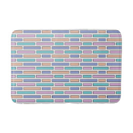 Tapete De Banheiro Mosaico Pastel Bricks
