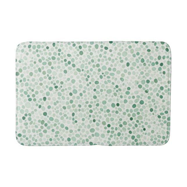 Tapete De Banheiro Mosaico Salvia (Frente)