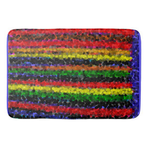 Tapete De Banheiro Mosaico Stripes Bath Mat