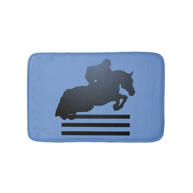 Tapete De Banheiro Mostre o jumper limpando um obstáculo. (frente)