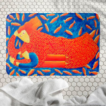 Mother And Son With Goldfish Modern Art Painting