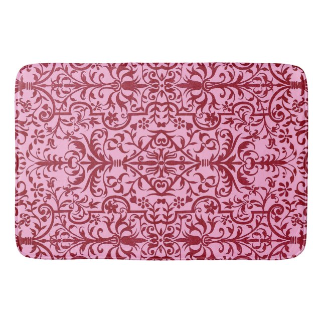 Tapete De Banheiro Motif vitoriano a rosa (Frente)
