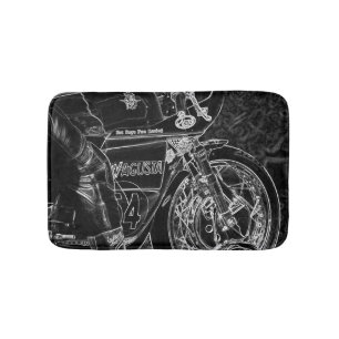 Tapete De Banheiro Motocicleta 1 bmcn