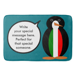 Tapete De Banheiro Ms Pinguim Italiana Personalizada 