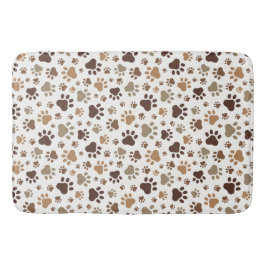 Tapete De Banheiro Muddy Paw Prints Bath Mat