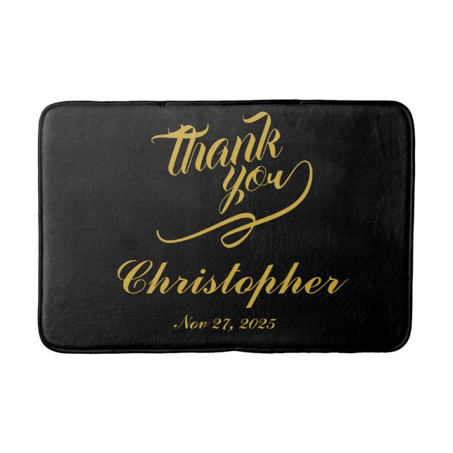 Tapete De Banheiro Muito obrigado, Bath Mat, por dias especiais (Frente)