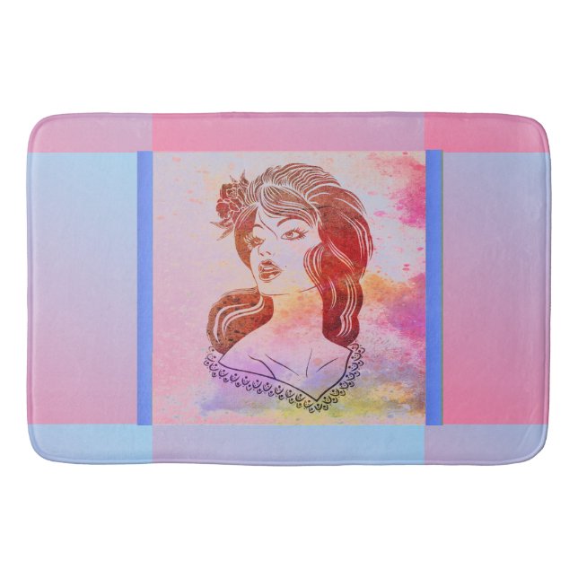 Tapete De Banheiro Mulher Bath Mat (Frente)