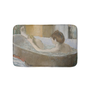Tapete De Banheiro Mulher de Edgar Degas em seu banho, limpando seu
