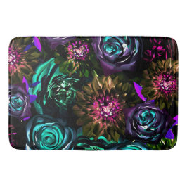 Tapete De Banheiro Mundo Sombrio Glamour Floral Ousado Flores