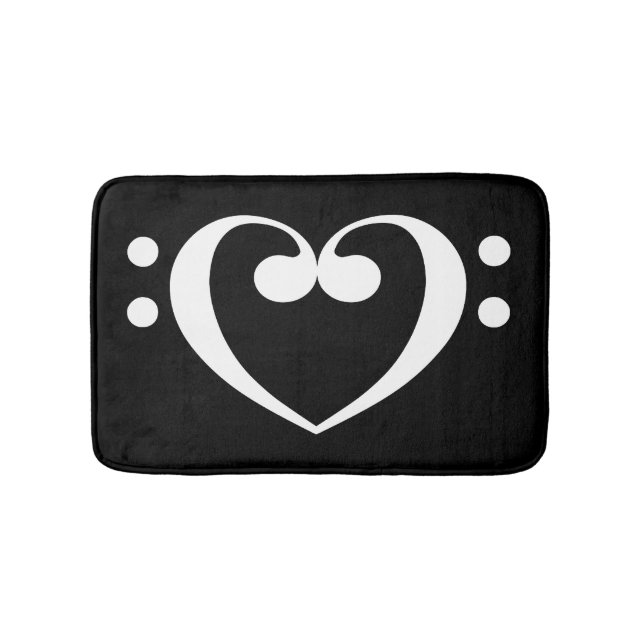 Tapete De Banheiro Music Heart Bathroom (frente)