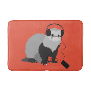 Tapete De Banheiro Música Engraçada Lover Ferret