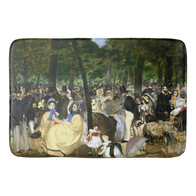 Tapete De Banheiro Música nas Tullerias Edouard Manet (Frente)