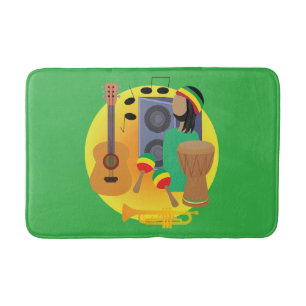 Tapete De Banheiro Música Reggae