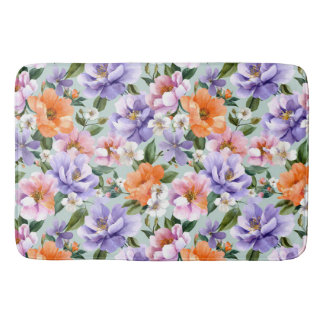 Tapete De Banheiro Muted Colorful Flowers Boho flower