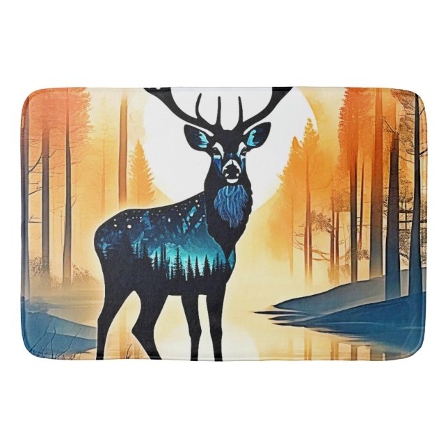 Tapete De Banheiro Mystical Forest Deer (Frente)