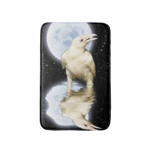 Tapete De Banheiro Mystical Spirit Raven e Moon Bath Mat