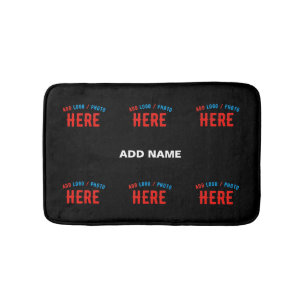 TAPETE DE BANHEIRO NA MODA MODERNO PERSONALIZÁVEL NEGRO VERIFICADO CO