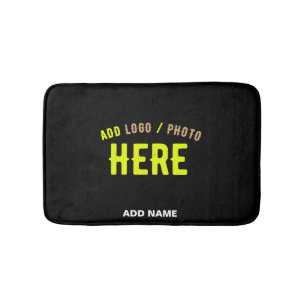 TAPETE DE BANHEIRO NA MODA MODERNO PERSONALIZÁVEL NEGRO VERIFICADO CO